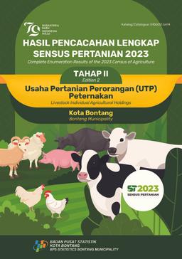 Complete Enumeration Results Of The 2023 Census Of Agriculture - Edition 2 Livestock Individual Agricultural Holdings Bontang Municipality