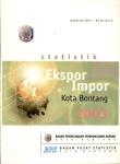 Statistik Ekspor Impor Kota Bontang 2003